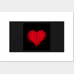 Brain and Heart Posters and Art